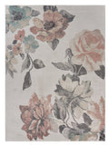 8' X 10' Pink and Ivory Area Rug - Homeroots