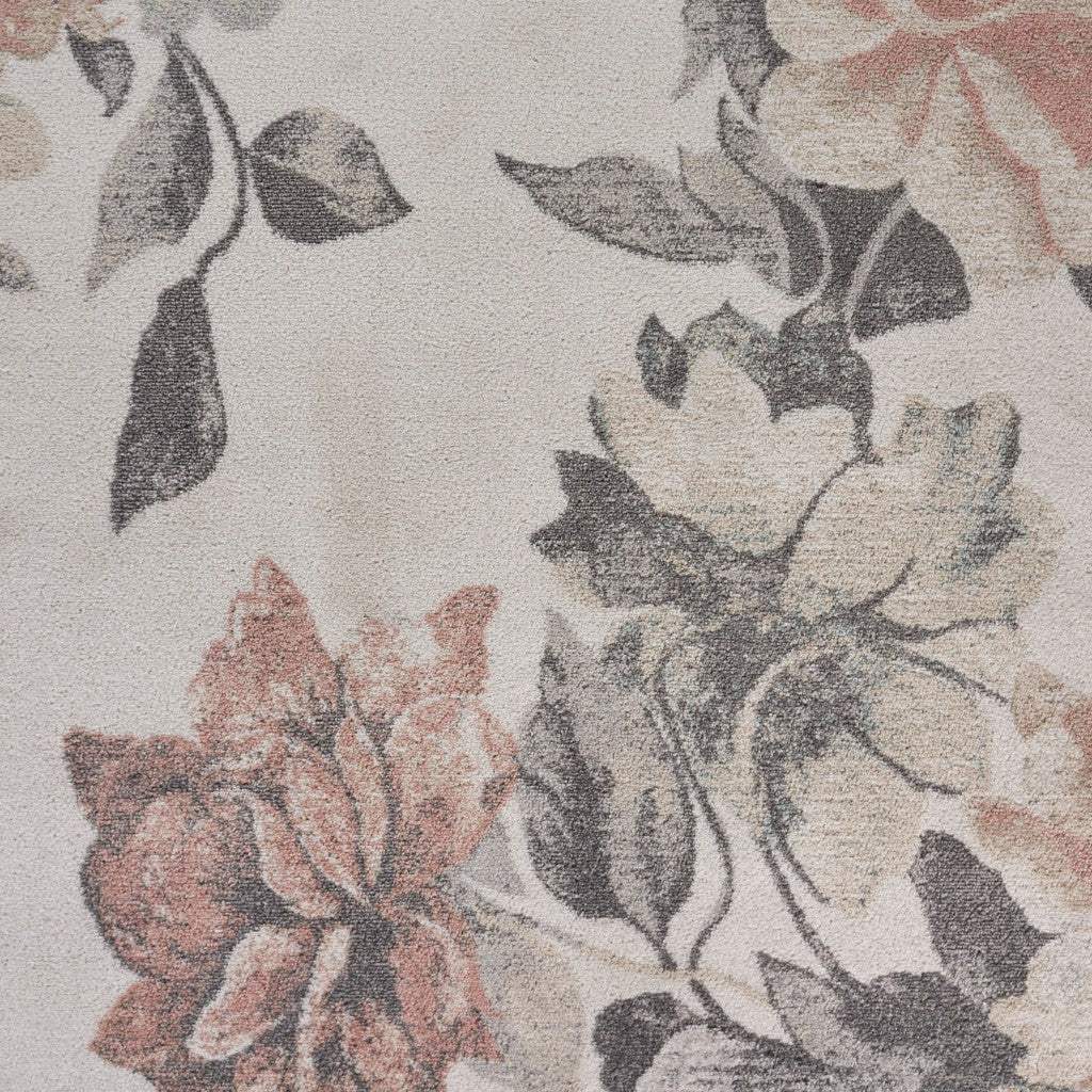 8' X 10' Pink and Ivory Area Rug - Homeroots - Flyclothing LLC