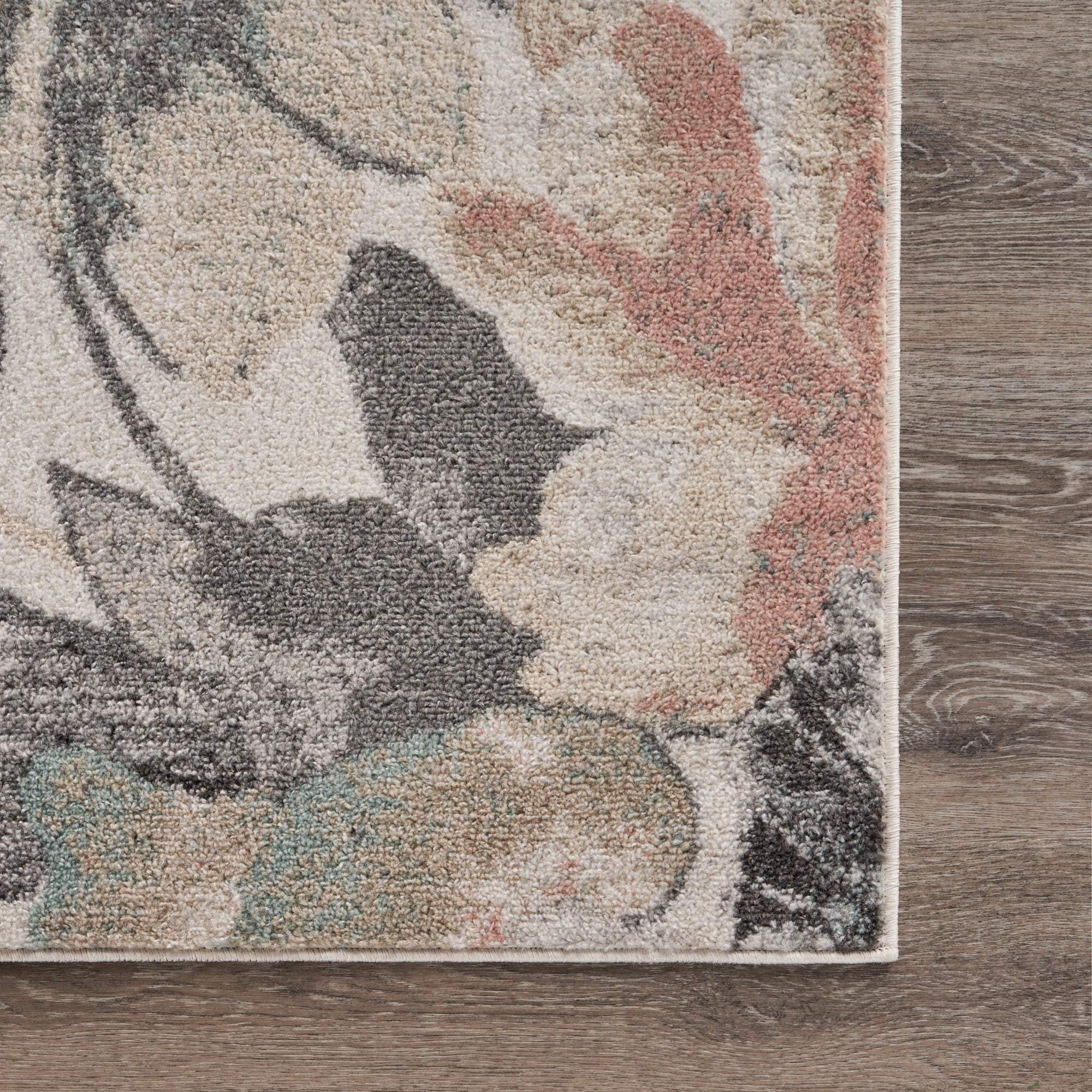 8' X 10' Pink and Ivory Area Rug - Homeroots - Flyclothing LLC