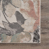 8' X 10' Pink and Ivory Area Rug - Homeroots