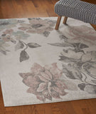 8' X 10' Pink and Ivory Area Rug - Homeroots - Flyclothing LLC