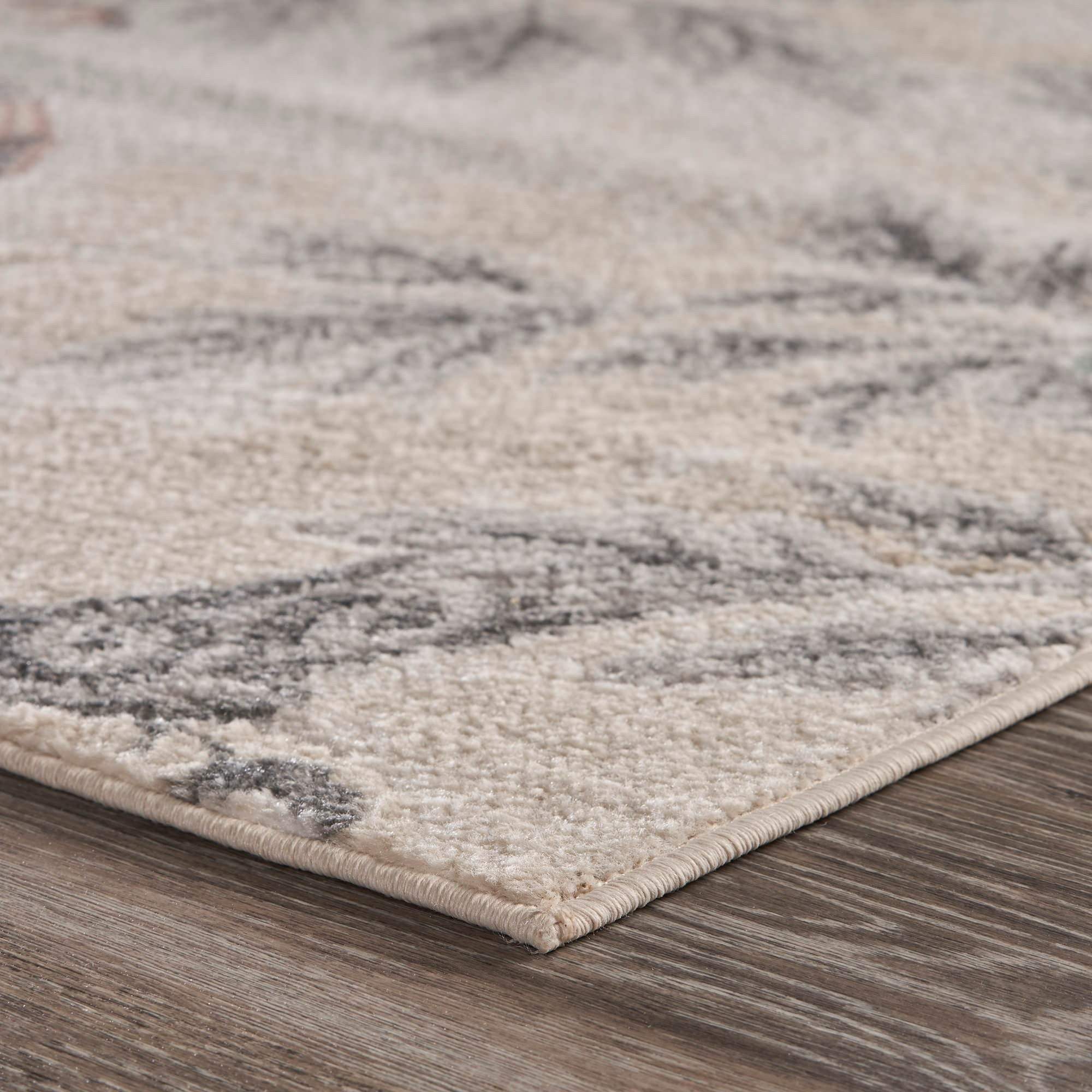 8' X 10' Soft Beige Birds and Trees Area Rug - Homeroots - Flyclothing LLC