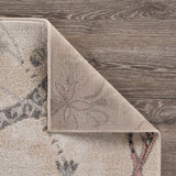 8' X 10' Soft Beige Birds and Trees Area Rug - Homeroots - Flyclothing LLC