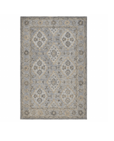 5' X 8' Blue and Tan Traditional Area Rug - Homeroots - Flyclothing LLC