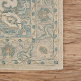 5' X 8' Turquoise and Cream Medallion Area Rug - Homeroots - Flyclothing LLC