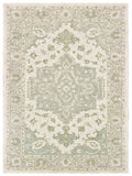 5' X 8' Green and Cream Medallion Area Rug - Homeroots - Flyclothing LLC
