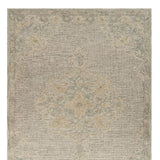 9' X 12' Beige Distressed Floral Area Rug - Homeroots