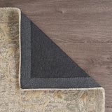 9' X 12' Beige Distressed Floral Area Rug - Homeroots