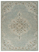 5' X 8' Blue Wool Hand Tufted Area Rug - Homeroots - Flyclothing LLC