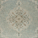 5' X 8' Blue Wool Hand Tufted Area Rug