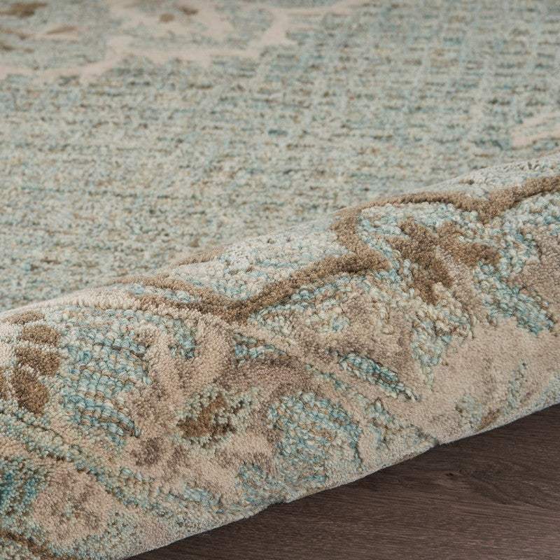 8' X 10' Blue Wool Hand Tufted Area Rug - Homeroots - Flyclothing LLC