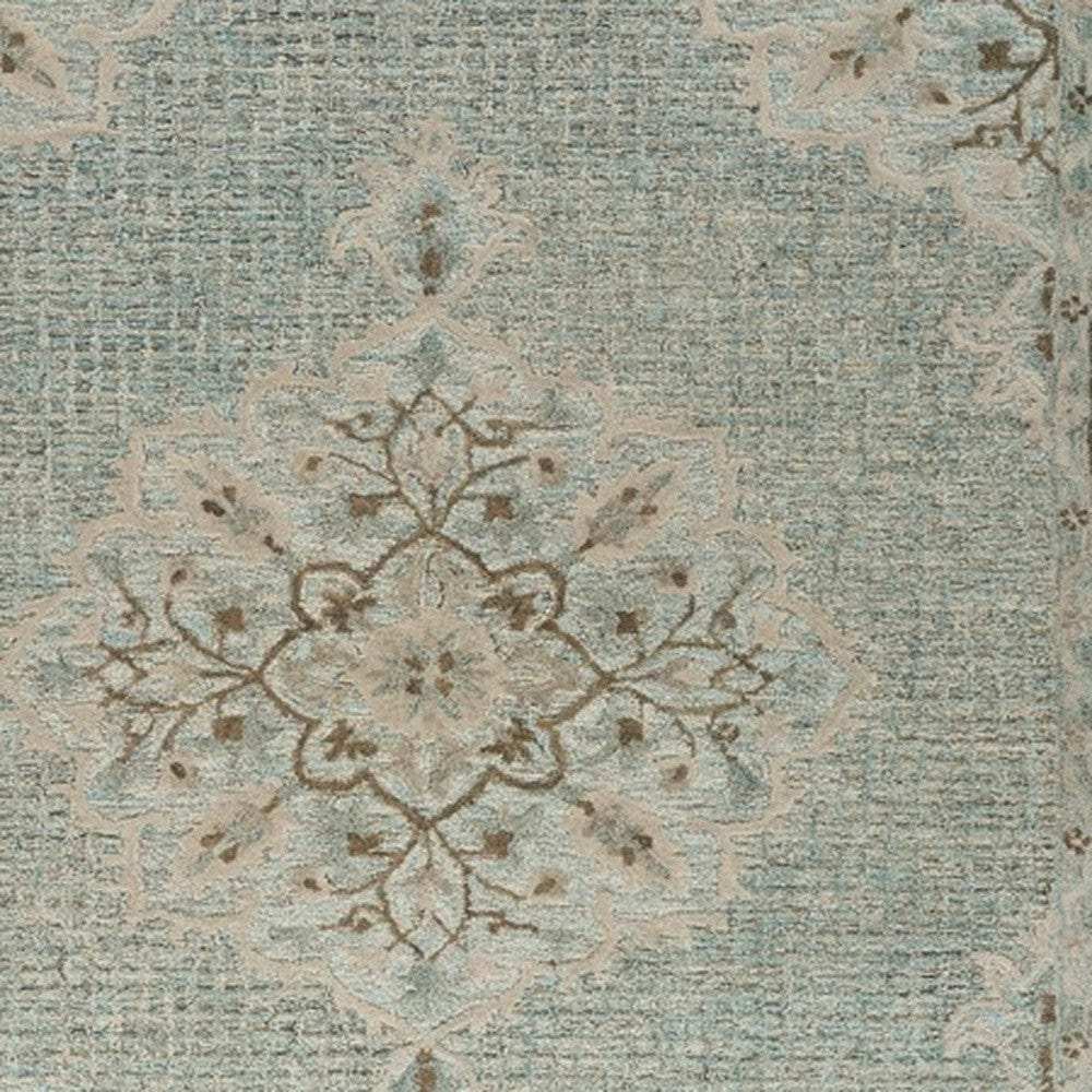 8' X 10' Blue Wool Hand Tufted Area Rug - Homeroots - Flyclothing LLC