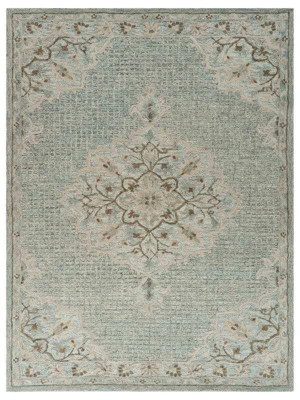 9' X 12' Blue Wool Hand Tufted Area Rug - Homeroots - Flyclothing LLC