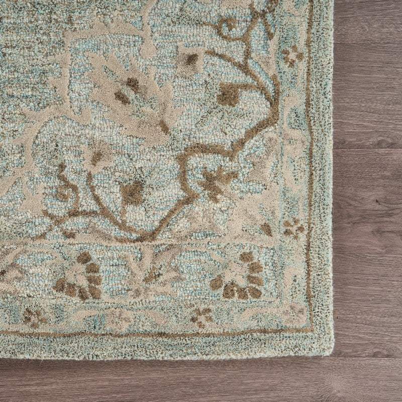 9' X 12' Blue Wool Hand Tufted Area Rug - Homeroots - Flyclothing LLC