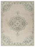 5' X 8' Ivory Wool Handmade Area Rug - Homeroots