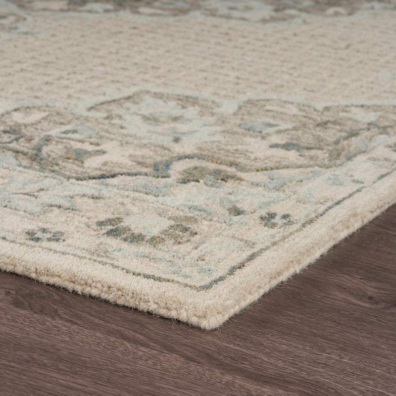 8' X 10' Ivory Wool Handmade Area Rug - Homeroots - Flyclothing LLC