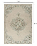 8' X 10' Ivory Wool Handmade Area Rug - Homeroots