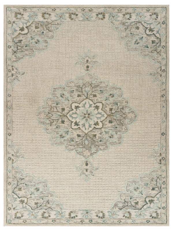 9' X 12' Ivory Wool Handmade Area Rug - Homeroots - Flyclothing LLC