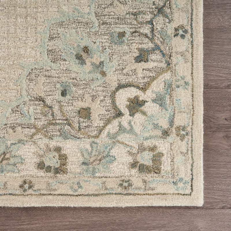 9' X 12' Ivory Wool Handmade Area Rug - Homeroots - Flyclothing LLC
