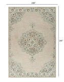 9' X 12' Ivory Wool Handmade Area Rug - Homeroots