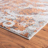 5' X 8' Brown and White Abstract Earth Area Rug - Homeroots - Flyclothing LLC