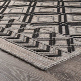 5' X 7' Black And Tan Indoor Outdoor Area Rug - Homeroots - Flyclothing LLC