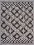 5' X 7' Black And Tan Indoor Outdoor Area Rug - Homeroots - Flyclothing LLC
