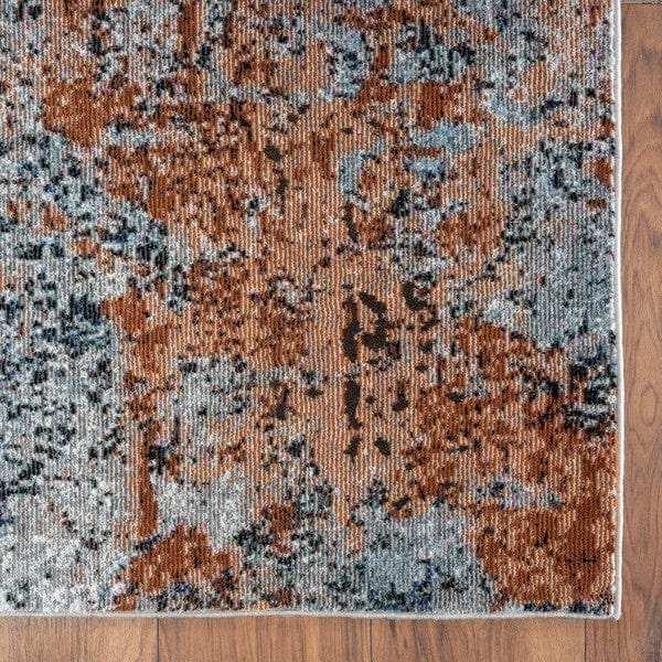 8' X 10' Rustic Brown Abstract Area Rug - Homeroots - Flyclothing LLC
