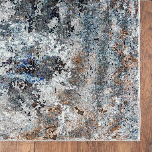5' X 8' Gray Abstract Foliage Area Rug - Homeroots - Flyclothing LLC