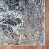 5' X 8' Gray Abstract Foliage Area Rug - Homeroots - Flyclothing LLC