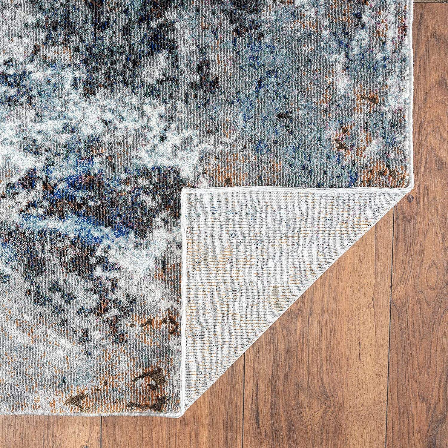5' X 8' Gray Abstract Foliage Area Rug - Homeroots - Flyclothing LLC