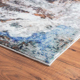 5' X 8' Gray Abstract Foliage Area Rug - Homeroots - Flyclothing LLC