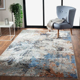 5' X 8' Gray Abstract Foliage Area Rug - Homeroots - Flyclothing LLC