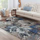 8' X 10' Gray Abstract Foliage Area Rug - Homeroots - Flyclothing LLC