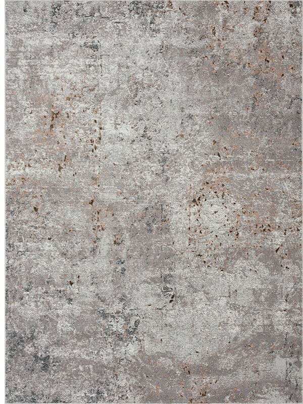 8' X 10' Light Gray Modern Abstract Area Rug - Homeroots - Flyclothing LLC