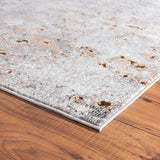 8' X 10' Light Gray Modern Abstract Area Rug - Homeroots