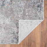 8' X 10' Light Gray Modern Abstract Area Rug - Homeroots
