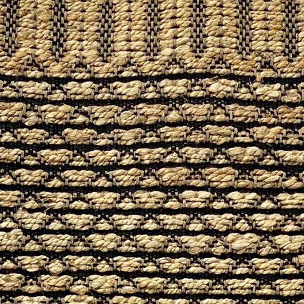 5' X 7' Tan and Black Hand Woven Area Rug - Homeroots - Flyclothing LLC