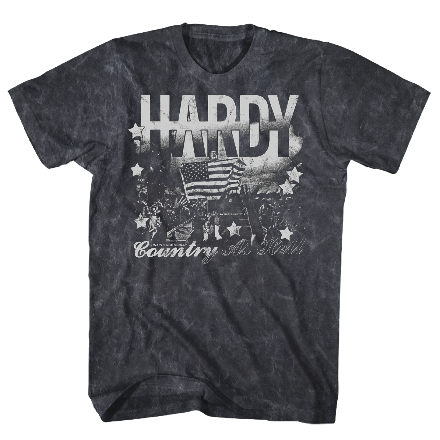 JACK HARDY COUNTRY AS HELL BLACK MINERAL WASH TEE