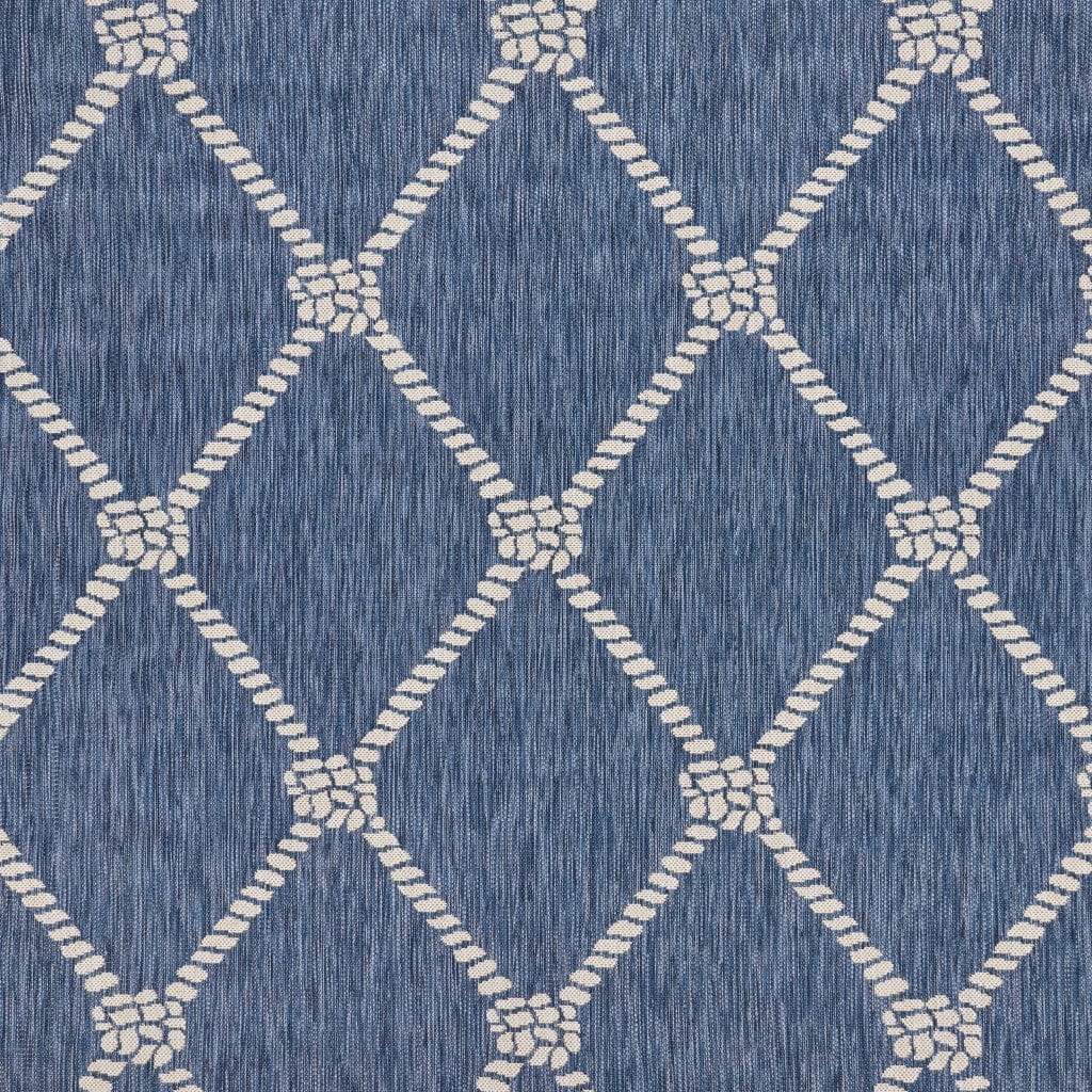 5' X 7' Blue And Gray Indoor Outdoor Area Rug - Homeroots - Flyclothing LLC