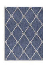 5' X 7' Blue And Gray Indoor Outdoor Area Rug - Homeroots - Flyclothing LLC