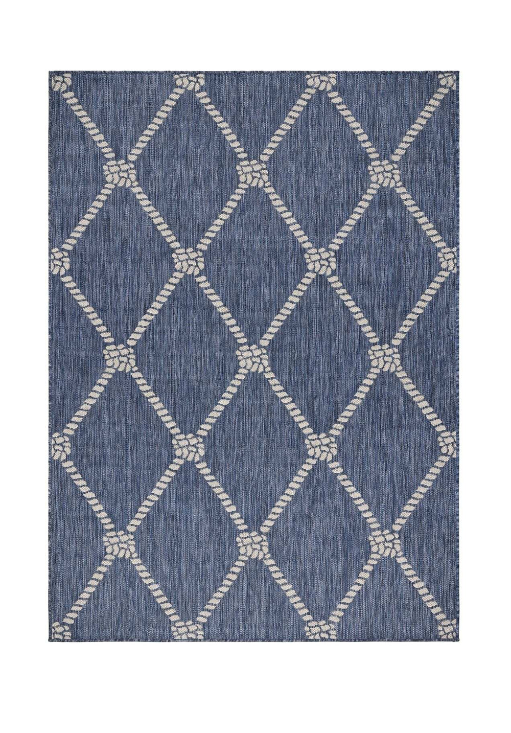 5' X 7' Blue And Gray Indoor Outdoor Area Rug - Homeroots - Flyclothing LLC
