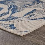 2' X 3' Blue And Gray Indoor Outdoor Area Rug - Homeroots - Flyclothing LLC