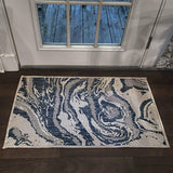 2' X 3' Blue And Gray Indoor Outdoor Area Rug - Homeroots - Flyclothing LLC