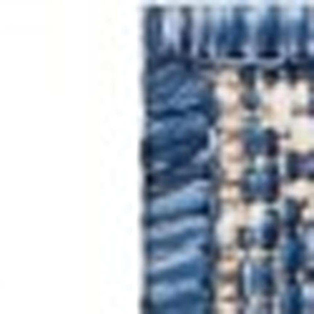 2' X 3' Blue And Gray Indoor Outdoor Area Rug - Homeroots - Flyclothing LLC