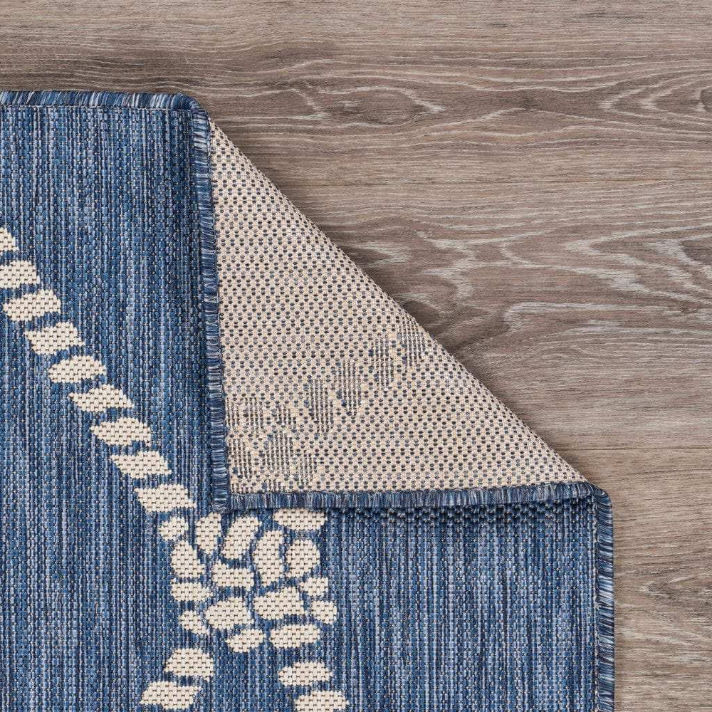 2' X 3' Blue And Gray Indoor Outdoor Area Rug - Homeroots - Flyclothing LLC