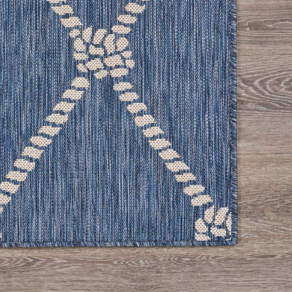 2' X 3' Blue And Gray Indoor Outdoor Area Rug - Homeroots - Flyclothing LLC