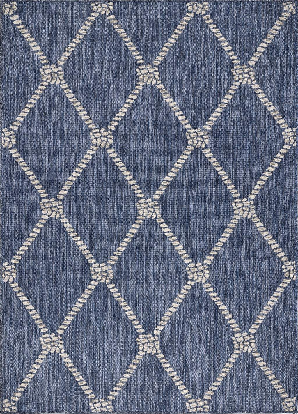 3' X 5' Blue And Gray Indoor Outdoor Area Rug - Homeroots - Flyclothing LLC