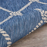 3' X 5' Blue And Gray Indoor Outdoor Area Rug - Homeroots - Flyclothing LLC