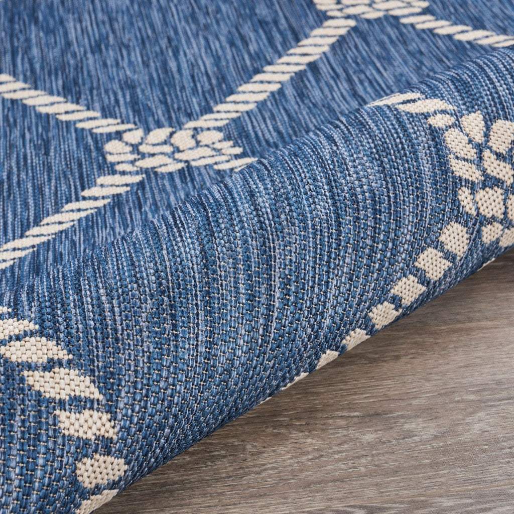 3' X 5' Blue And Gray Indoor Outdoor Area Rug - Homeroots - Flyclothing LLC